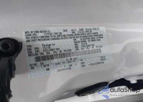 2017 Ford C-Max Energi Titanium from USA, damaged, VIN 1FADP5FU8HL107804